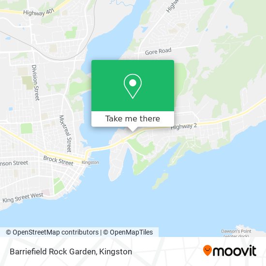 Barriefield Rock Garden map