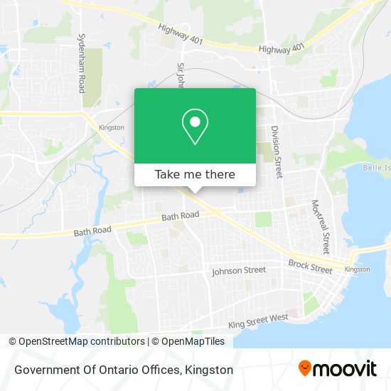 Government Of Ontario Offices map