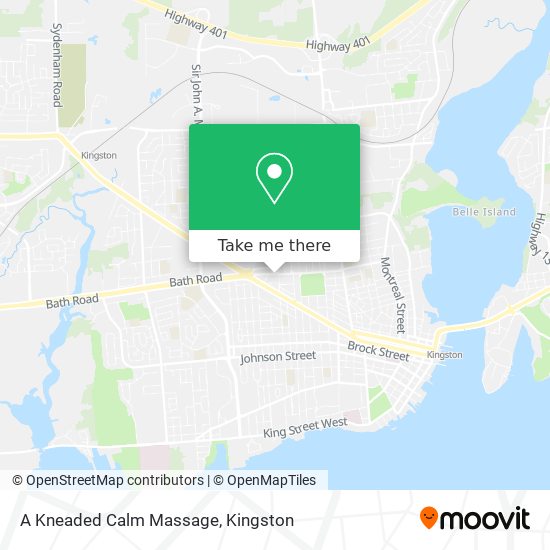 A Kneaded Calm Massage map