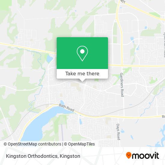 Kingston Orthodontics map