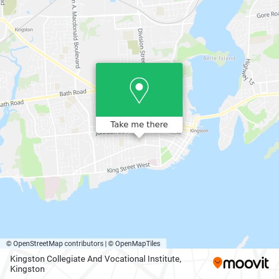 Kingston Collegiate And Vocational Institute map