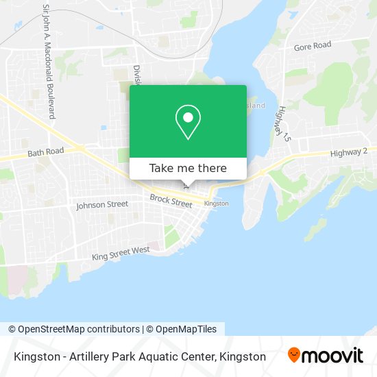 Kingston - Artillery Park Aquatic Center map