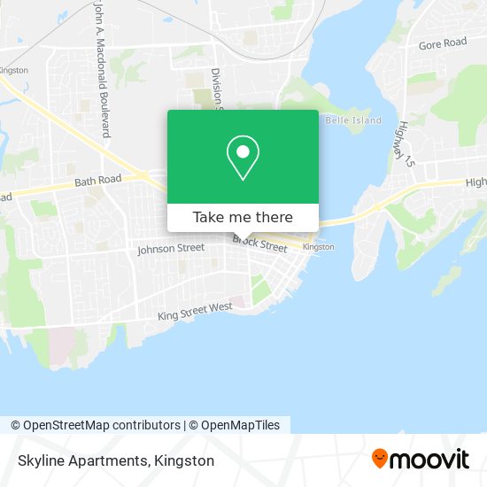 Skyline Apartments map
