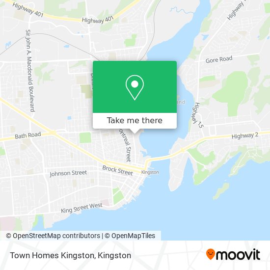 Town Homes Kingston map