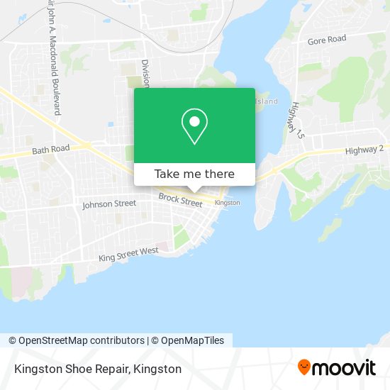 Kingston Shoe Repair map