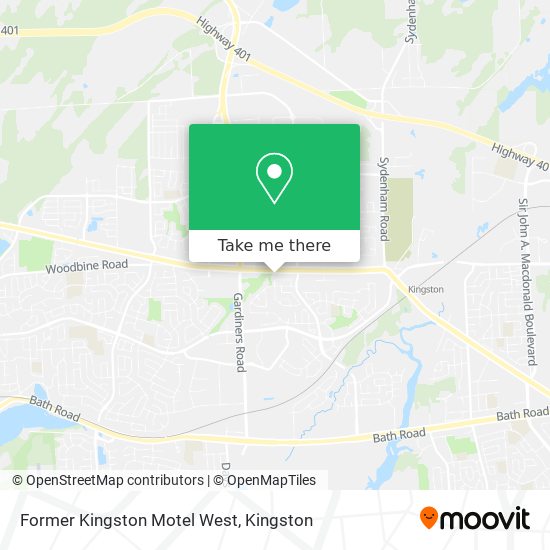 Former Kingston Motel West map