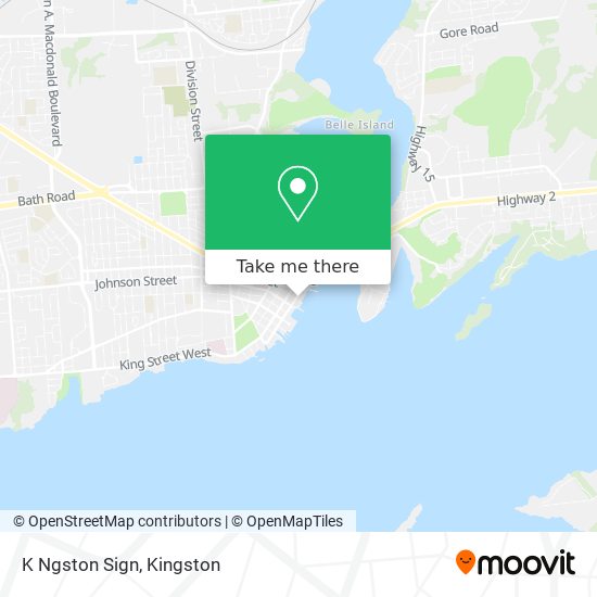 K Ngston Sign map