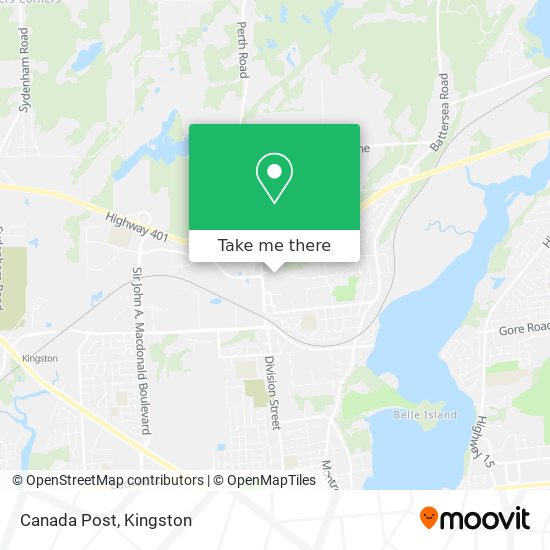 Canada Post map