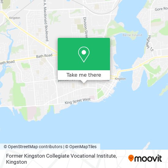 Former Kingston Collegiate Vocational Institute map