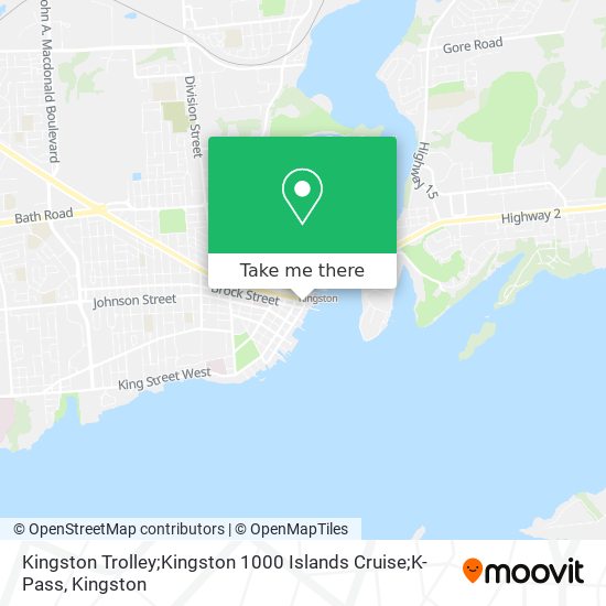 Kingston Trolley;Kingston 1000 Islands Cruise;K-Pass map