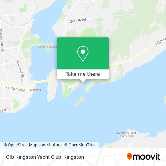 Cfb Kingston Yacht Club map