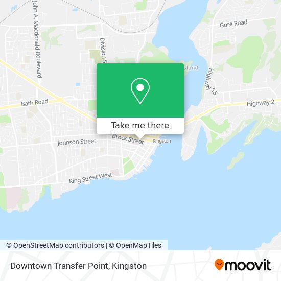 Downtown Transfer Point map