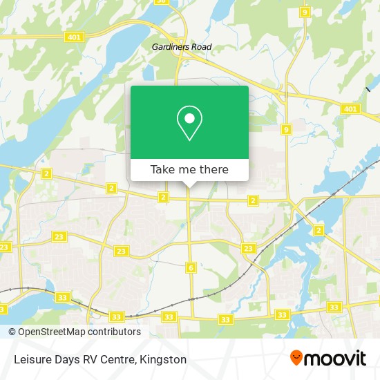 Leisure Days RV Centre map