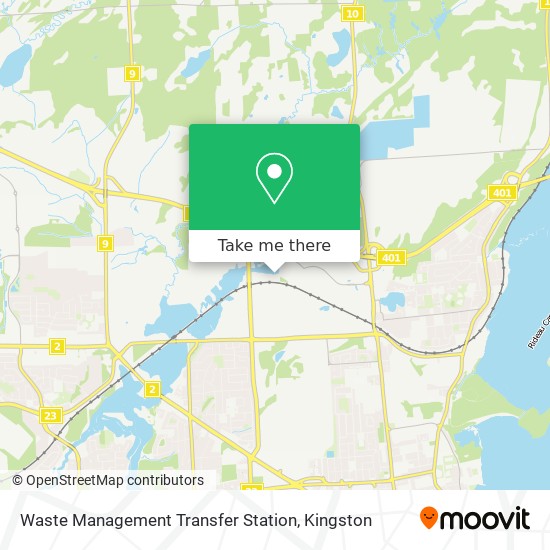 Waste Management Transfer Station map