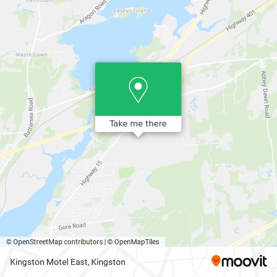 Kingston Motel East map