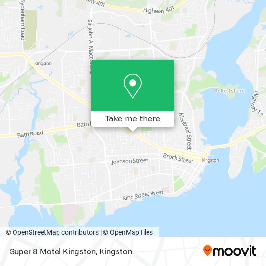 Super 8 Motel Kingston map
