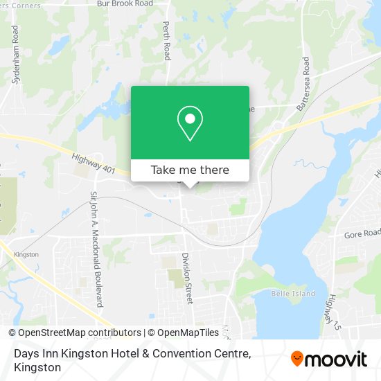 Days Inn Kingston Hotel & Convention Centre map