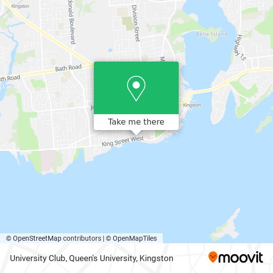 University Club, Queen's University map