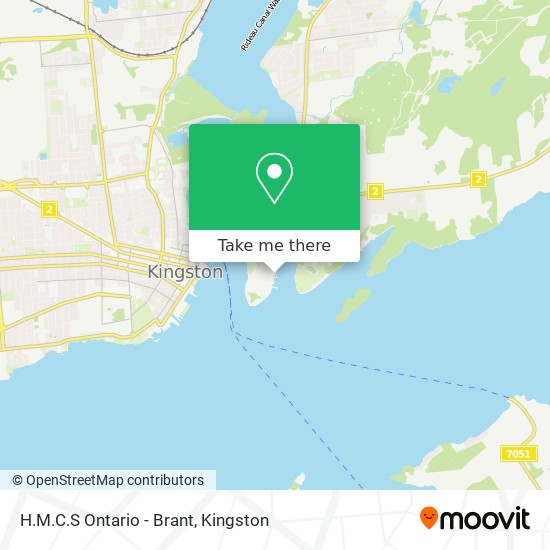 H.M.C.S Ontario - Brant map
