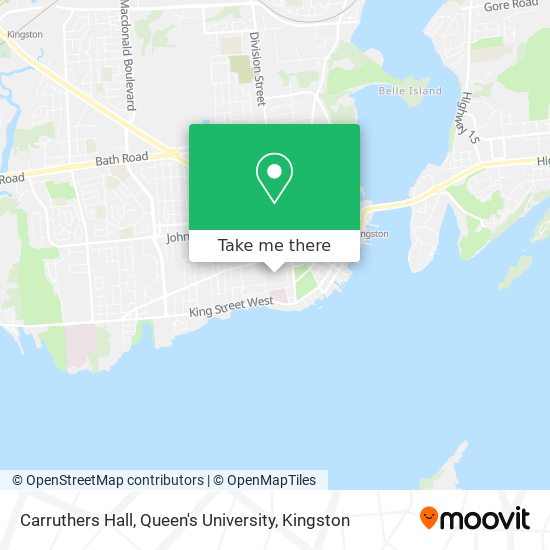 Carruthers Hall, Queen's University map