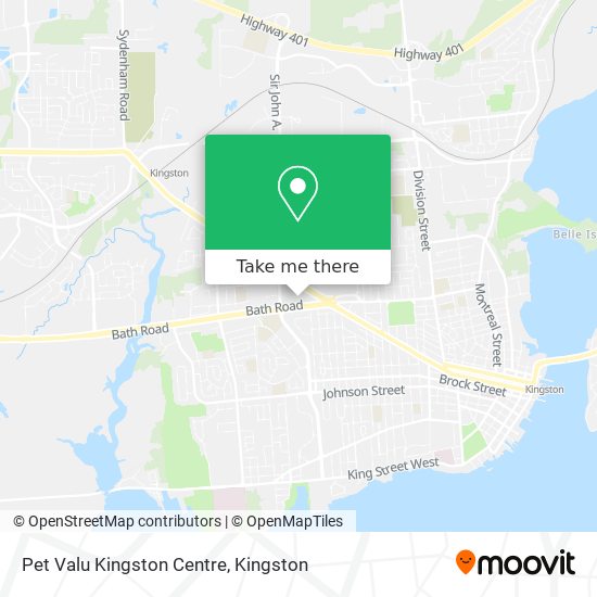 Pet Valu Kingston Centre map