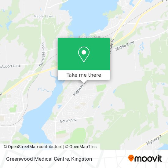 Greenwood Medical Centre map
