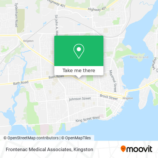 Frontenac Medical Associates map