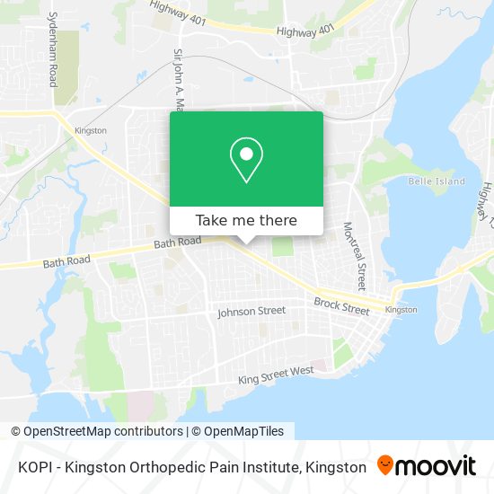 KOPI - Kingston Orthopedic Pain Institute map