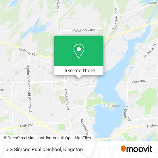 J G Simcoe Public School map