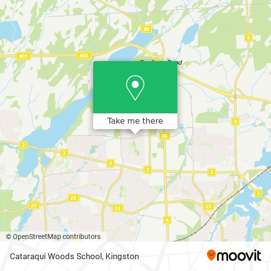 Cataraqui Woods School map