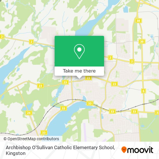 Archbishop O'Sullivan Catholic Elementary School map