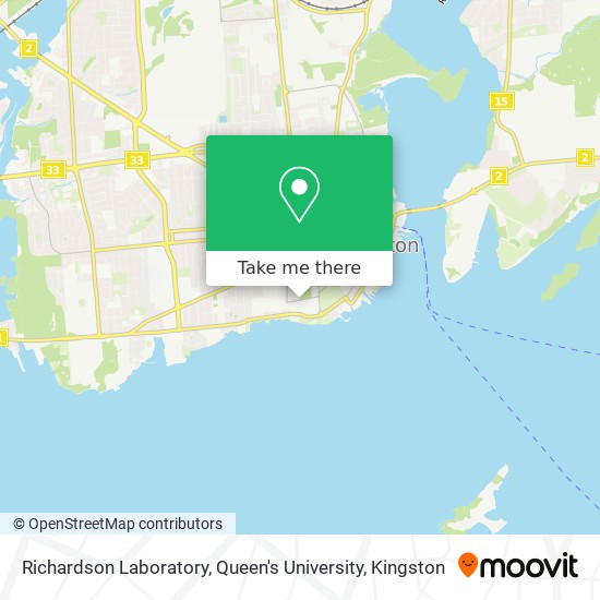 Richardson Laboratory, Queen's University map