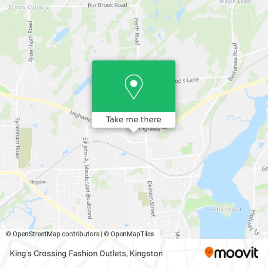 King's Crossing Fashion Outlets plan