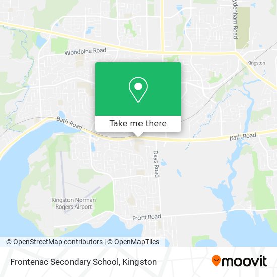 Frontenac Secondary School map