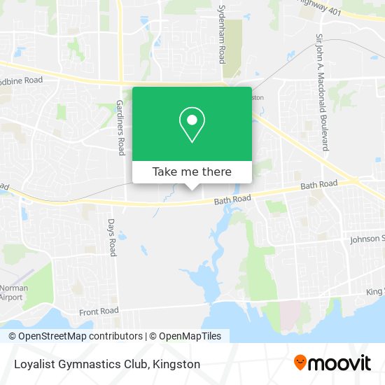 Loyalist Gymnastics Club map