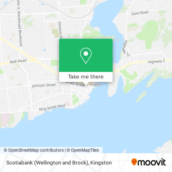 Scotiabank (Wellington and Brock) map