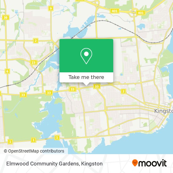 Elmwood Community Gardens map