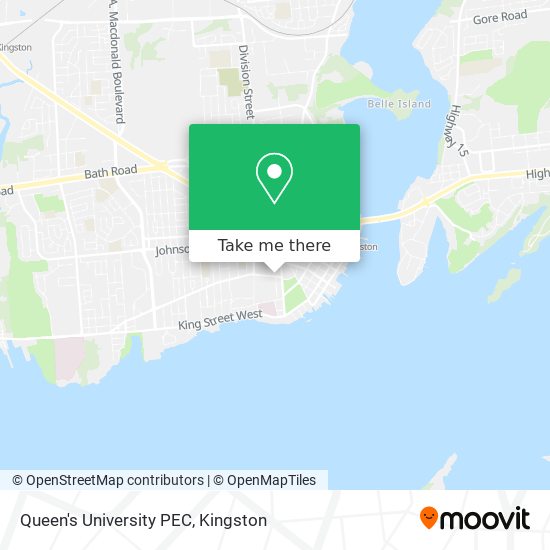 Queen's University PEC map