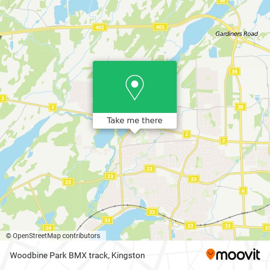 Woodbine Park BMX track map