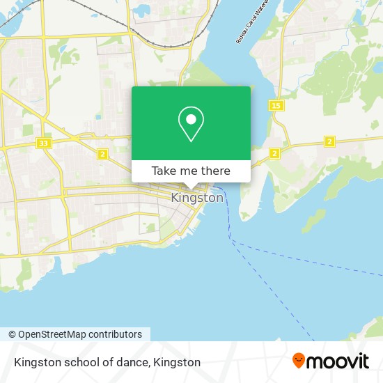 Kingston school of dance map