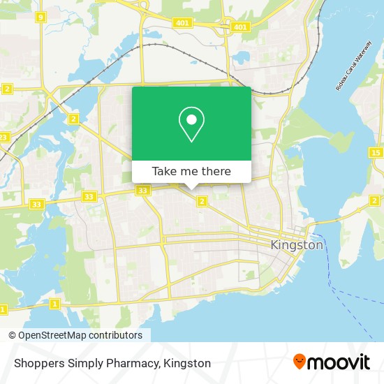 Shoppers Simply Pharmacy map