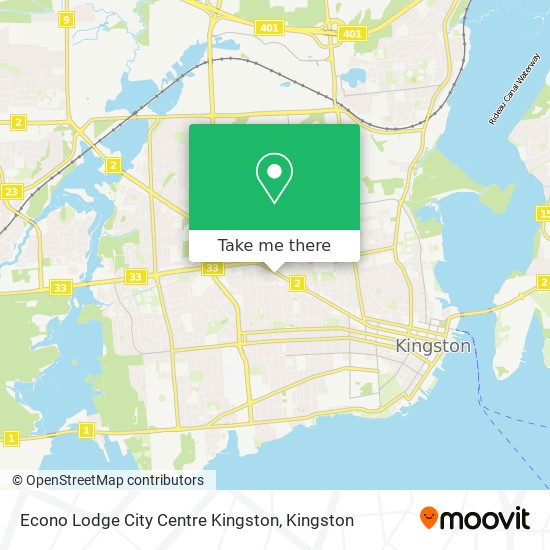 Econo Lodge City Centre Kingston map
