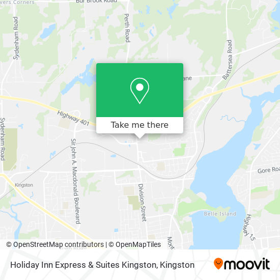 Holiday Inn Express & Suites Kingston map
