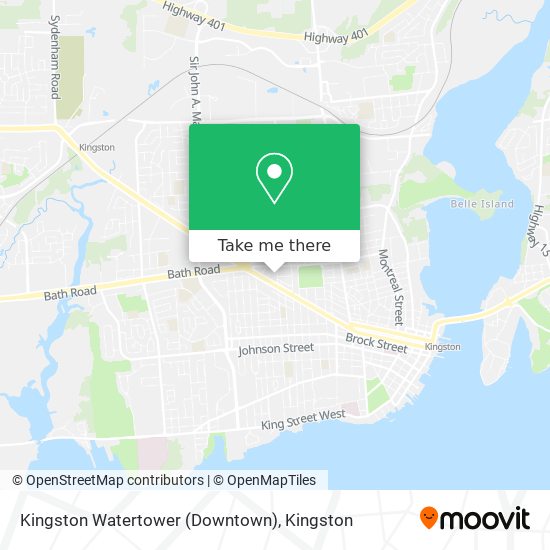 Kingston Watertower (Downtown) map