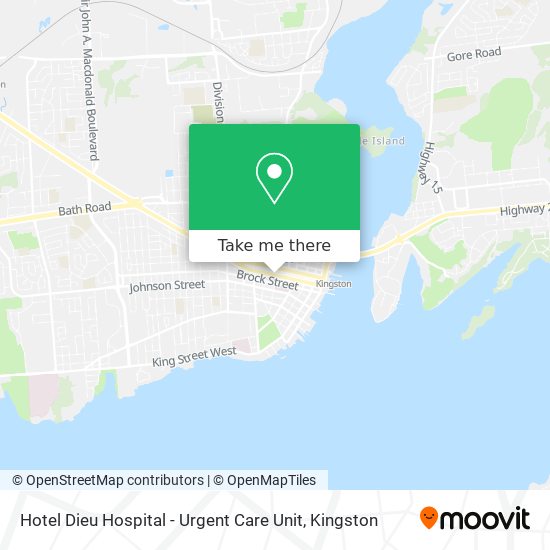 Hotel Dieu Hospital - Urgent Care Unit map