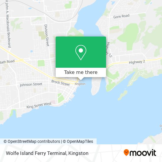 Wolfe Island Ferry Terminal map