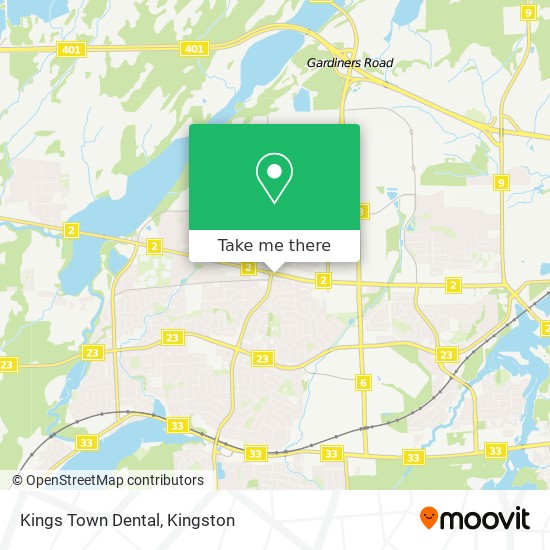 Kings Town Dental map