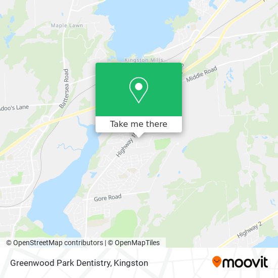 Greenwood Park Dentistry map