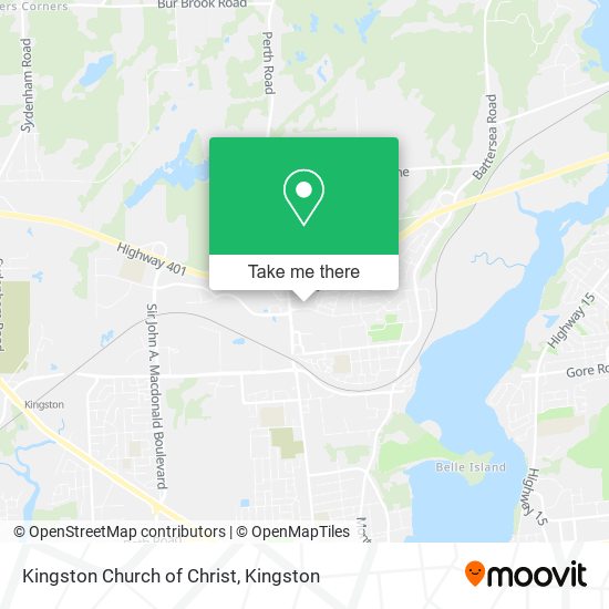 Kingston Church of Christ map