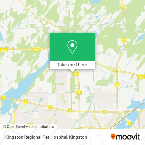 Kingston Regional Pet Hospital map